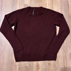 Kuhl Sonata Pointelle Sweater in Deep Burgundy